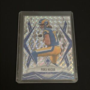 2025 Panini Phoenix Puka Nacua Silver Pyramids #119 LA Rams